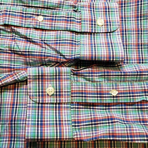 Vineyard Vines Mens XL Slim Fit Murray Shirt Button Down Front Multi Check EUC - Picture 7 of 10